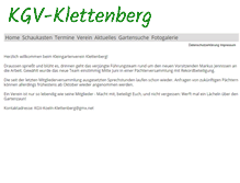 Tablet Screenshot of kgv-klettenberg.de
